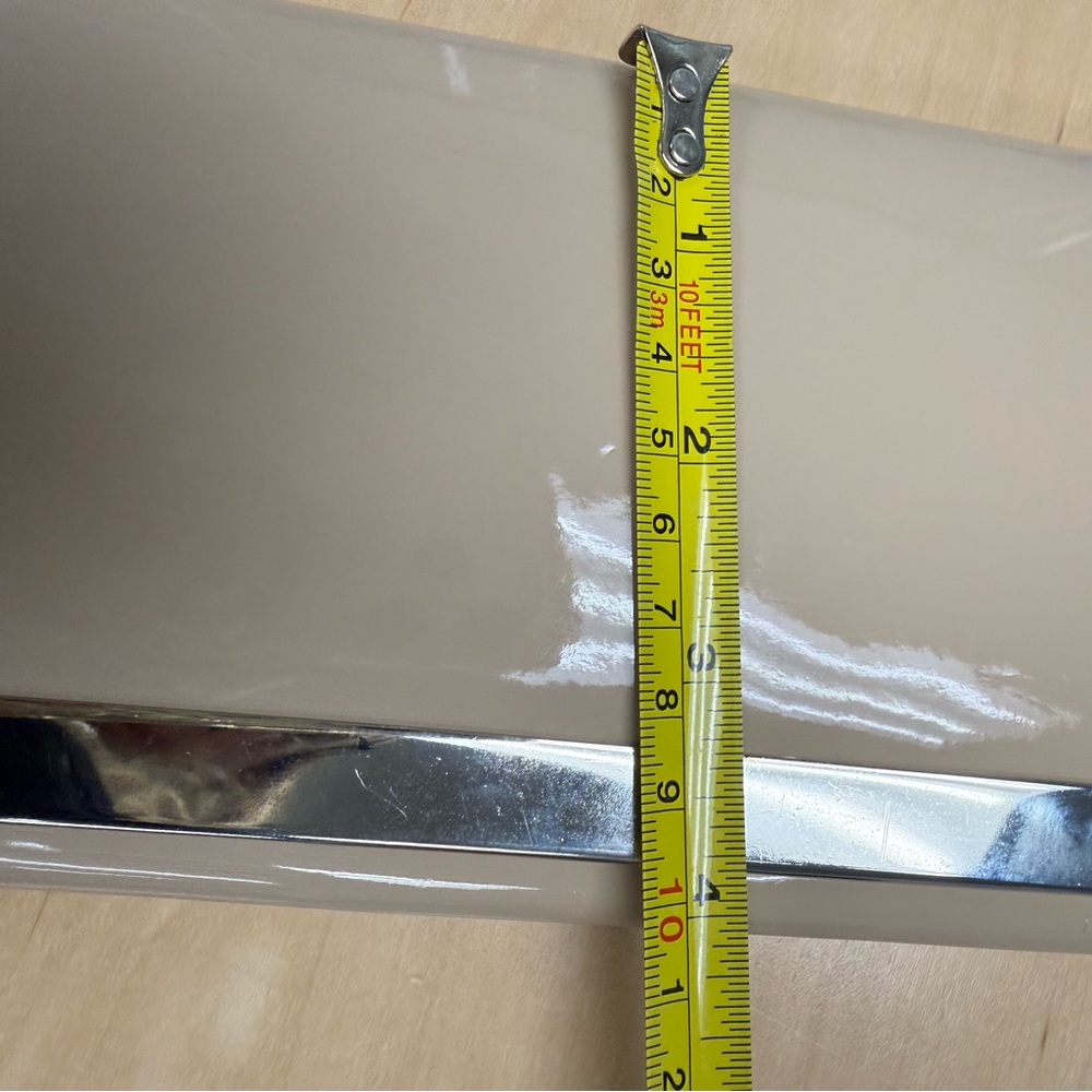 Aldo Clutch Nude Patent Leather with Silver Accent NWT - Picture 10 of 10
